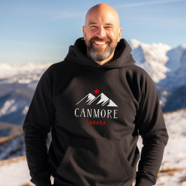 Cool Canmore Kanada-Berge Ahornblätterblättern Dun Hoodie