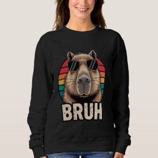 Cool Capybara Bruh für Jungen Mädchen Männer Fraue Sweatshirt