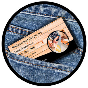 Cool Carpenter Carte de visite Design unique