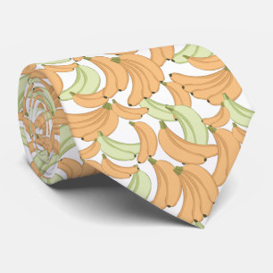 cool carrelé banane motif fruit cravate