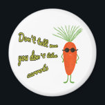 Cool Carrot Squad White Magnet<br><div class="desc">A fun and quirky design featuring cool carrots rocking black sunglasses. Perfect for carrot lovers, veggie fans, and anyone who enjoys playful humor. This cheerful design adds a fresh and funny vibe to gifts, accessories, and everyday items. Great for people who love vegetables, healthy lifestyle jokes, or simply cute and...</div>