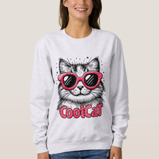 Cool Cat 1 Sweatshirt (Vorderseite)