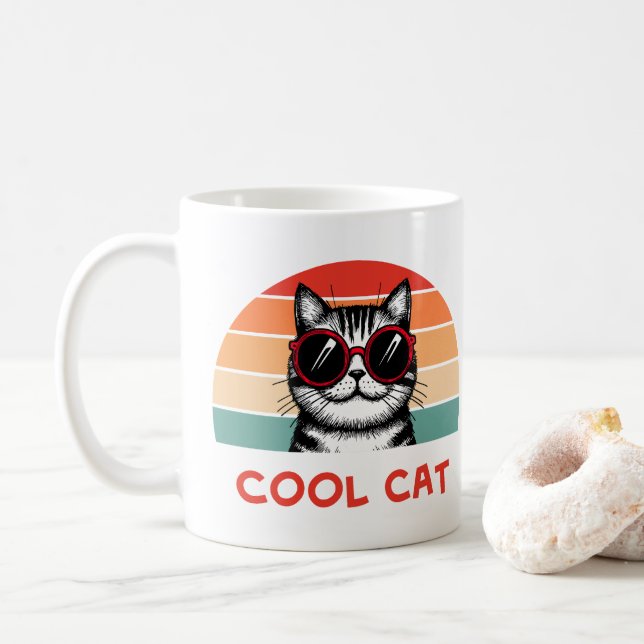 Cool cat 2 kaffeetasse (Mit Donut)