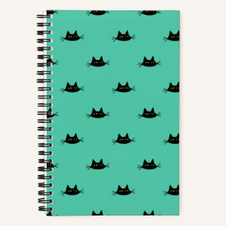 Cool Cat Cadence Notizbuch (Türkis) - Selbstgefäll