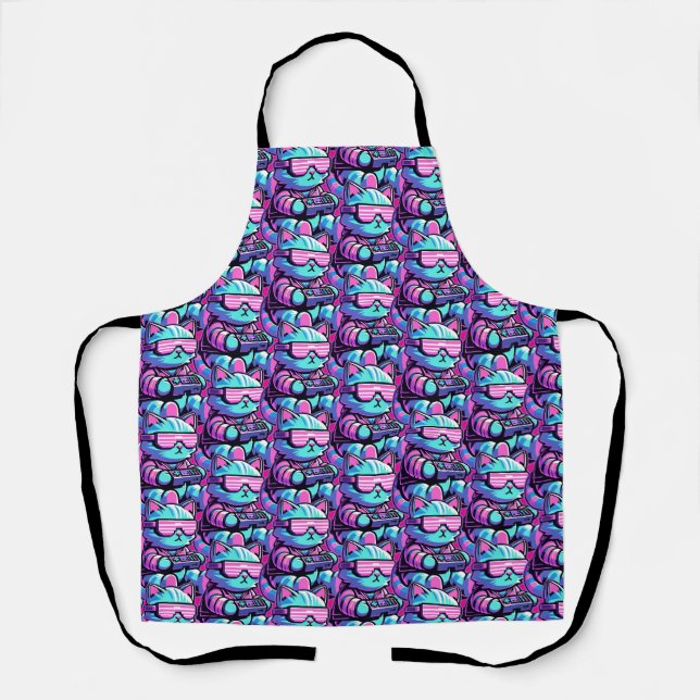 Cool Cat Gamer Schürze (Vorderseite)
