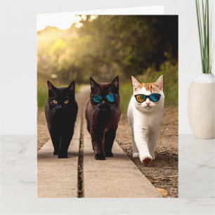 COOL CAT GEBURTSTAGS-GRUSSKARTE KARTE