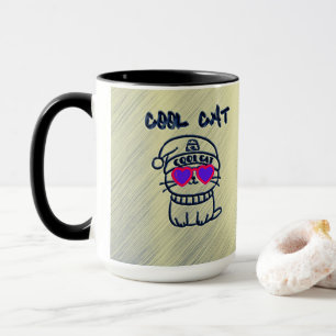Cool Cat Groovy Tasse