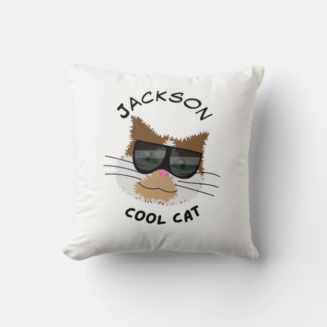 Cool Cat Kissen (Vorderseite)