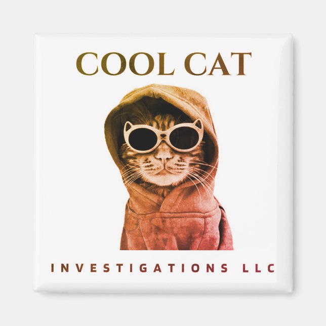 Cool Cat magnet - stained sunset (Vorne)