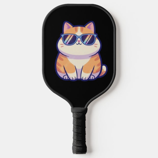 Cool Cat Pickleball Paddle – Playful Power with St (Vorderseite)