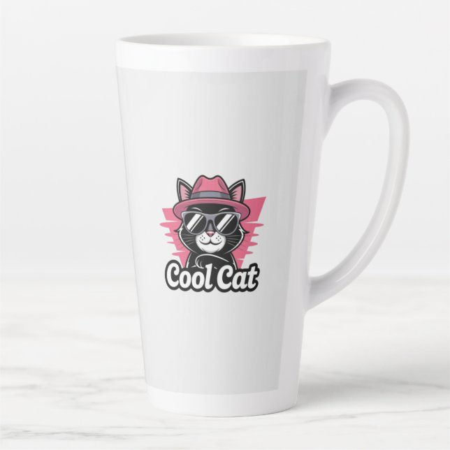 Cool Cat Swagger Milchtasse (Rechts)