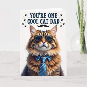 Cool-Cat-Vater-Porträtkarte Karte