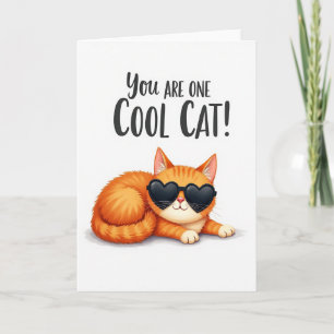 Cool Cat Vatertag-Sonnenbrille Karte