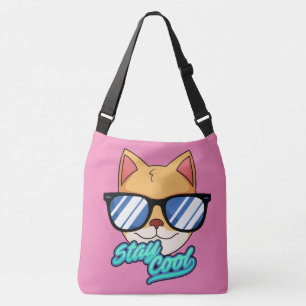 COOL CATTOTE UMHÄNGETASCHE TRAGETASCHEN MIT LANGEN TRÄGERN