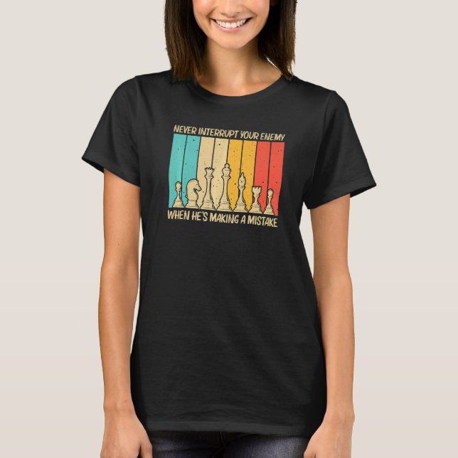 Cool Chess For Men Women Piece Chess Player Coach  T-Shirt (Vorderseite)