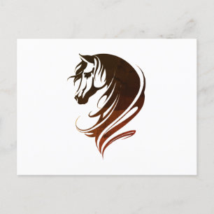 Cool Cheval Tête Silhouette Jouer Cartes Bagages