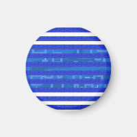 Cool Chic Blue Geometric Stripes