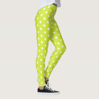 Cool Chic Retro Mode Green Polka Dots Muster