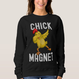 Cool Chick Magnet Dabbing Chicken Happy Oster Sweatshirt
