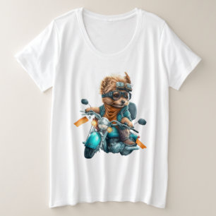 Cool chien biker, mignon Yorkshire terrier chien c