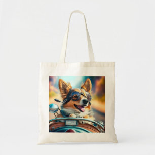 Cool chien biker, sac fourre-tout chien de conduit