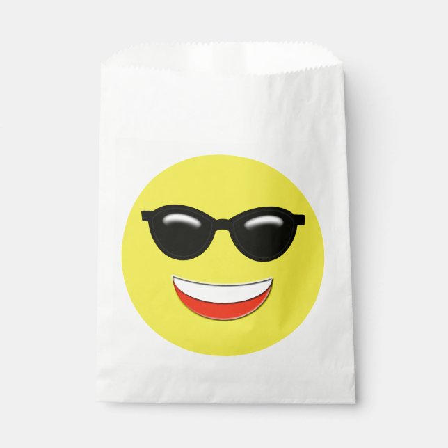 Cool Chill Sunglasses Emoji Geschenktütchen (Vorderseite)
