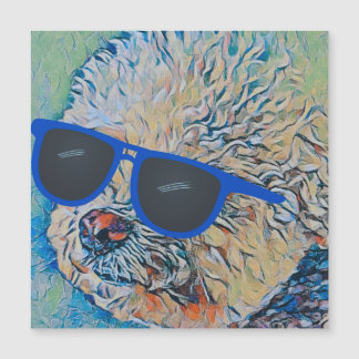 Cool 'Chon the Bichon Magnet flexible