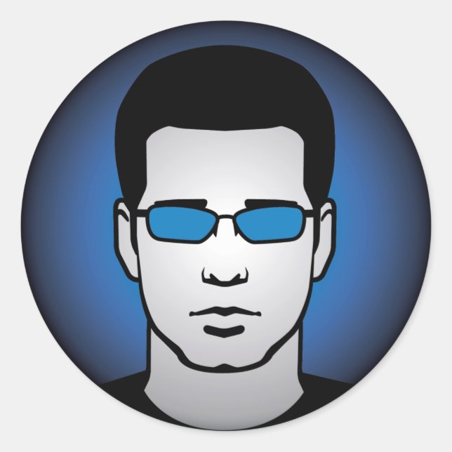 Cool Chris Head Sticker (Vorderseite)