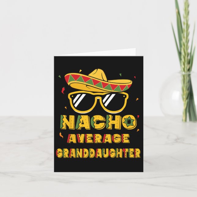 Cool Cinco De Mayo Nacho Durchschnittliche Großtoc Karte (Vorderseite)