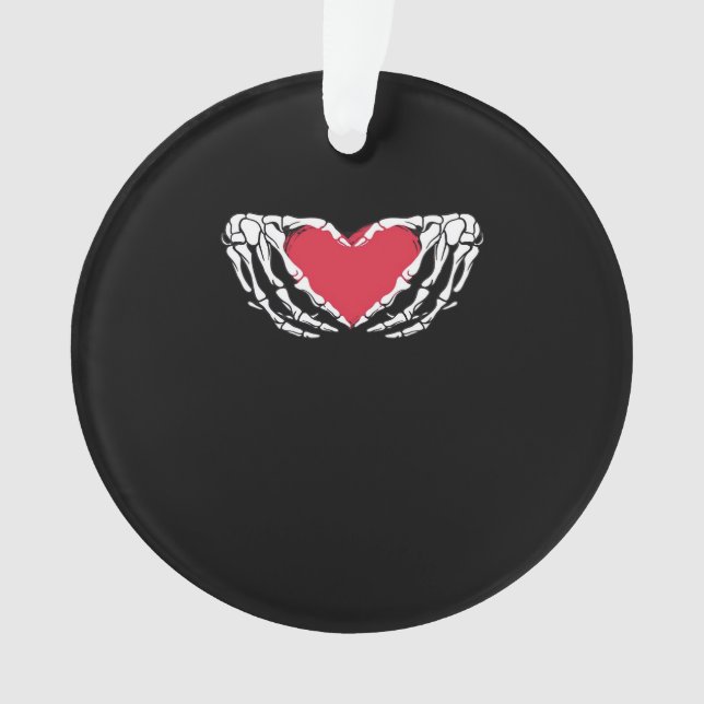 Cool Classic Funny Skeleton Mains Coeur - Valentin (devant)