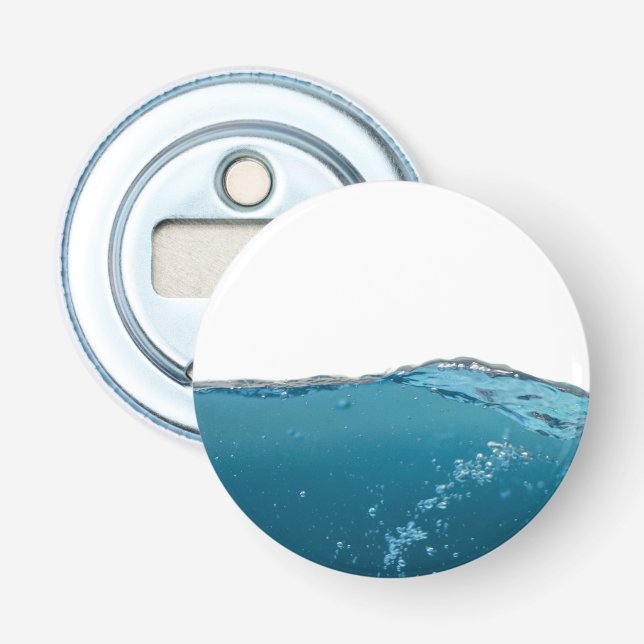 Cool Clear Blue Wave Flaschenöffner (Vorderseite)