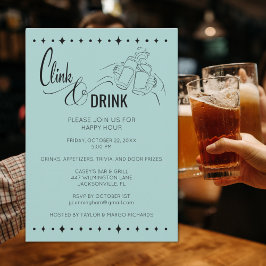 Cool Clink & Boire Happy Hour Invitation