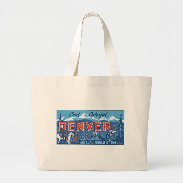 Cool Colorful Denver Jumbo Stoffbeutel (Vorne)
