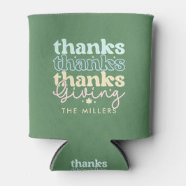Cool Colors Retro ThanksGiving Typography Dosenkühler