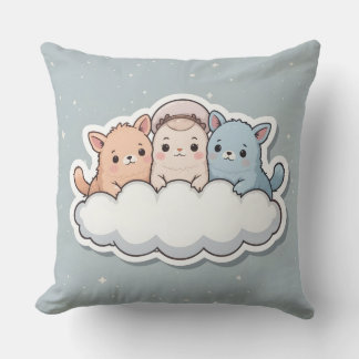 Cool comfort cushion with cute creatures kissen