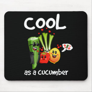 Cool comme tapis de souris de concombre