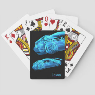 Cool Conception de voiture Noir Cartes de jeu