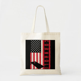 Cool Cornhole Art Men American Flag Cornhole Hol Tragetasche