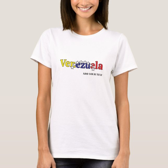 cool country flag customize women's Venezuelan 3 T-Shirt (Vorderseite)