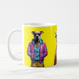Cool Crew – Colour-Pop Animal Squad Yellow Mug Kaffeetasse