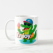 Cool Croc Summer Vibes Tasse