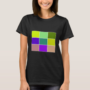 Cool Cube Graphic Art T - Shirt Bekleidung Frauen 
