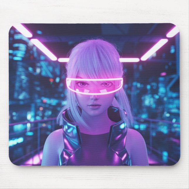 Cool Cyberpunk Anime Mousepad (Vorne)