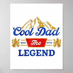 Cool Dad Beer Die Legende  Poster
