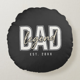 Cool Dad Legende seit 20XX Rundes Kissen