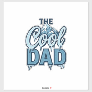 Cool Dad Mountain Vintage Grafikdesign_1 Aufkleber