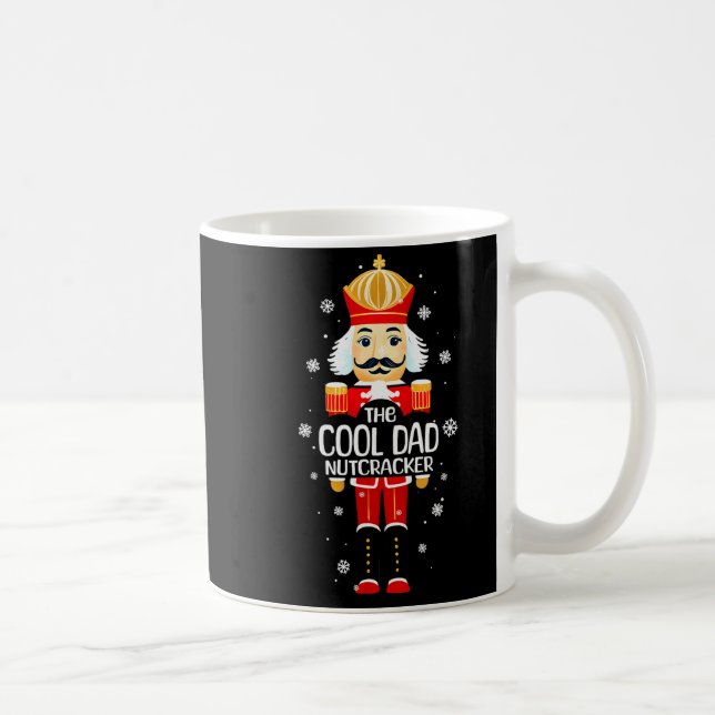 Cool Dad Nutcracker Funny Christmas Family Matchin Kaffeetasse (Rechts)