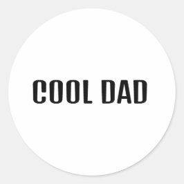 Cool Dad Runder Aufkleber