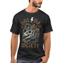 Cool Dad Society Dinosaur Skull Snake Vintage 
