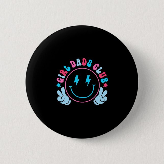 Cool Dads Club Father's Day From Daughter Son Funn Button (Vorderseite)